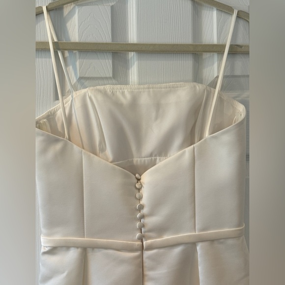 Amsale Little White Dress Duchess Satin size 6 NWT - Picture 7 of 10